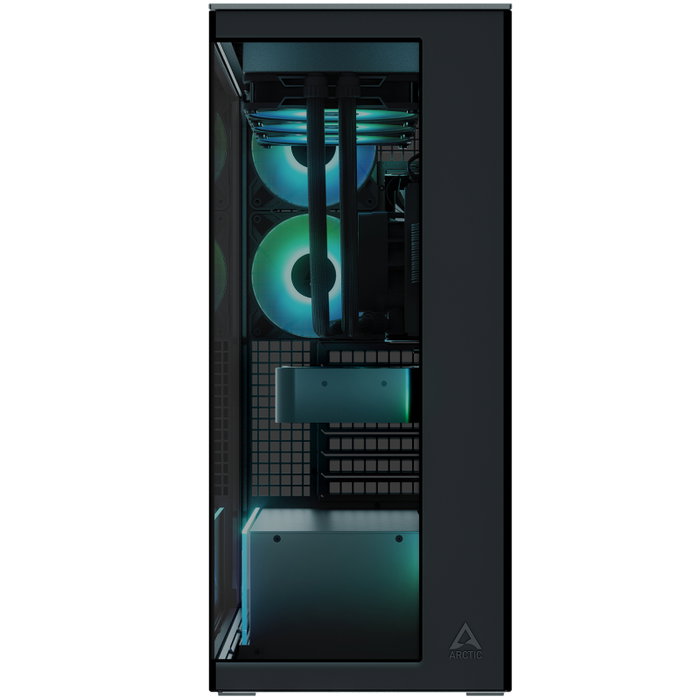 ARCTIC Xtender Black (Tinted Glass) Midi Tower Negro